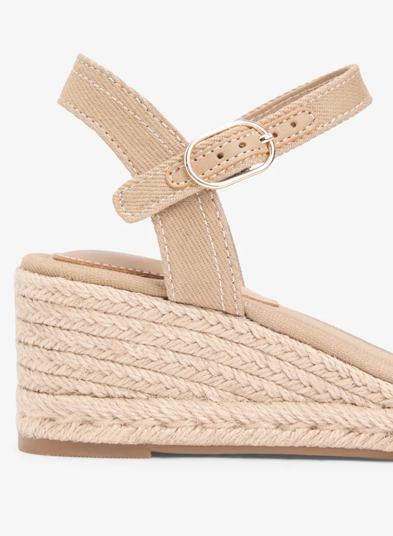 TOMMY HILFIGER Safari Canvas Canvas Denim Wedge Espadrilles for Women | Best Price UAE